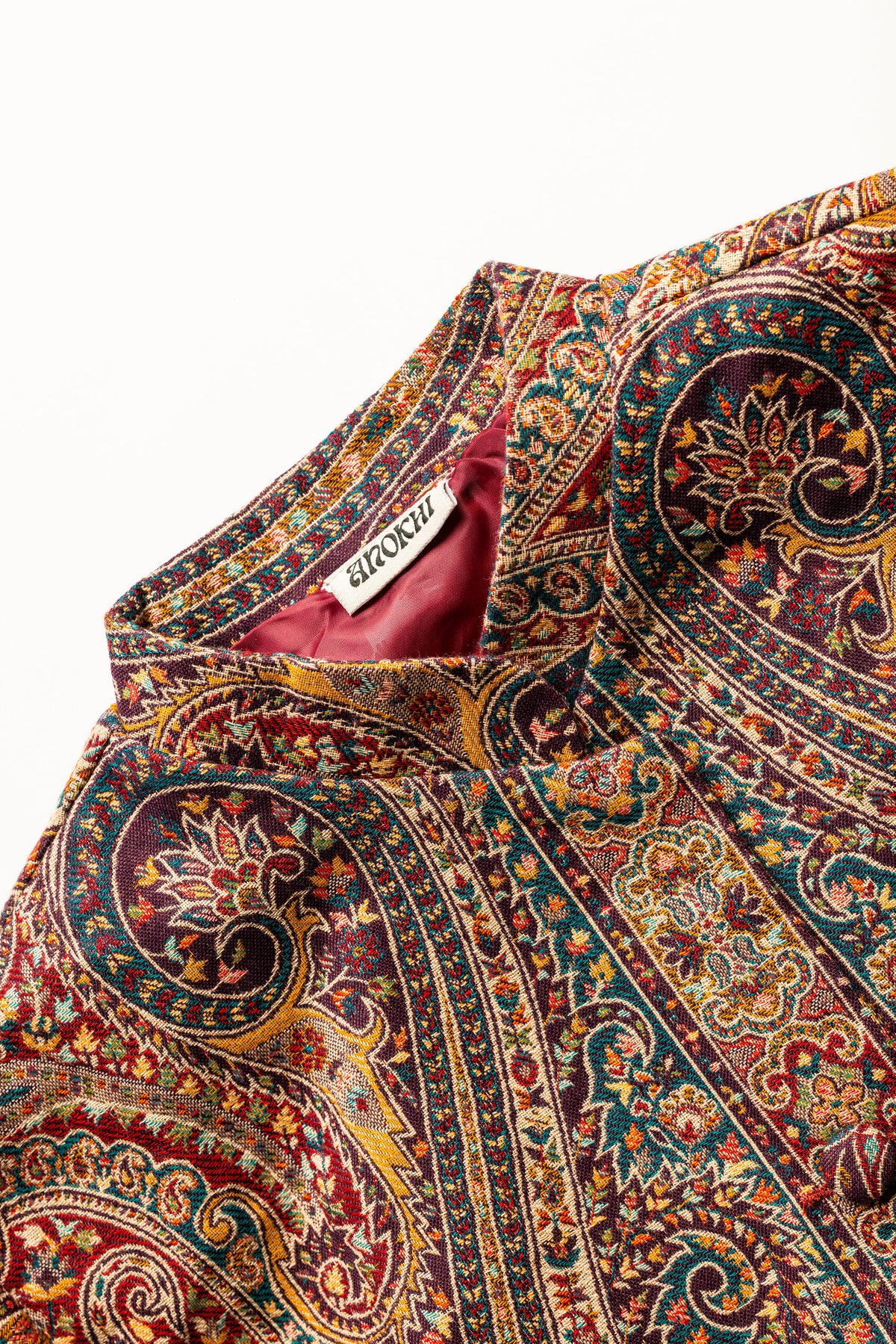 Color: Black - Aarohi Poncho collar view