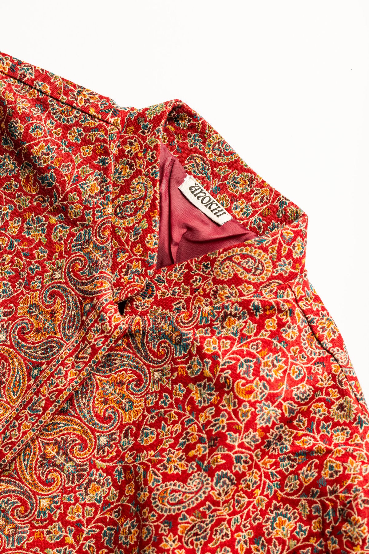 Color: Red - Ishq Poncho collar