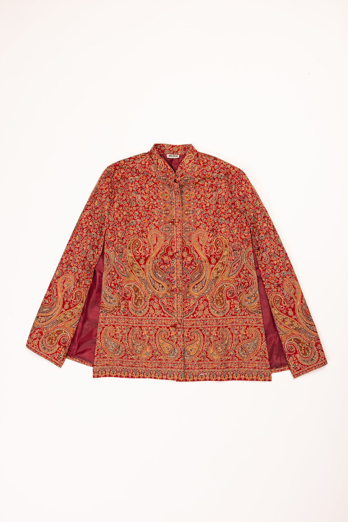 Color: Red - Ishq Poncho front view
