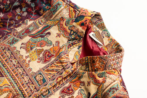 Color: multicolor- Kahani Poncho collar view