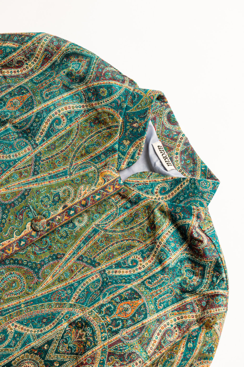 Color: Blue - Meher Poncho collar view