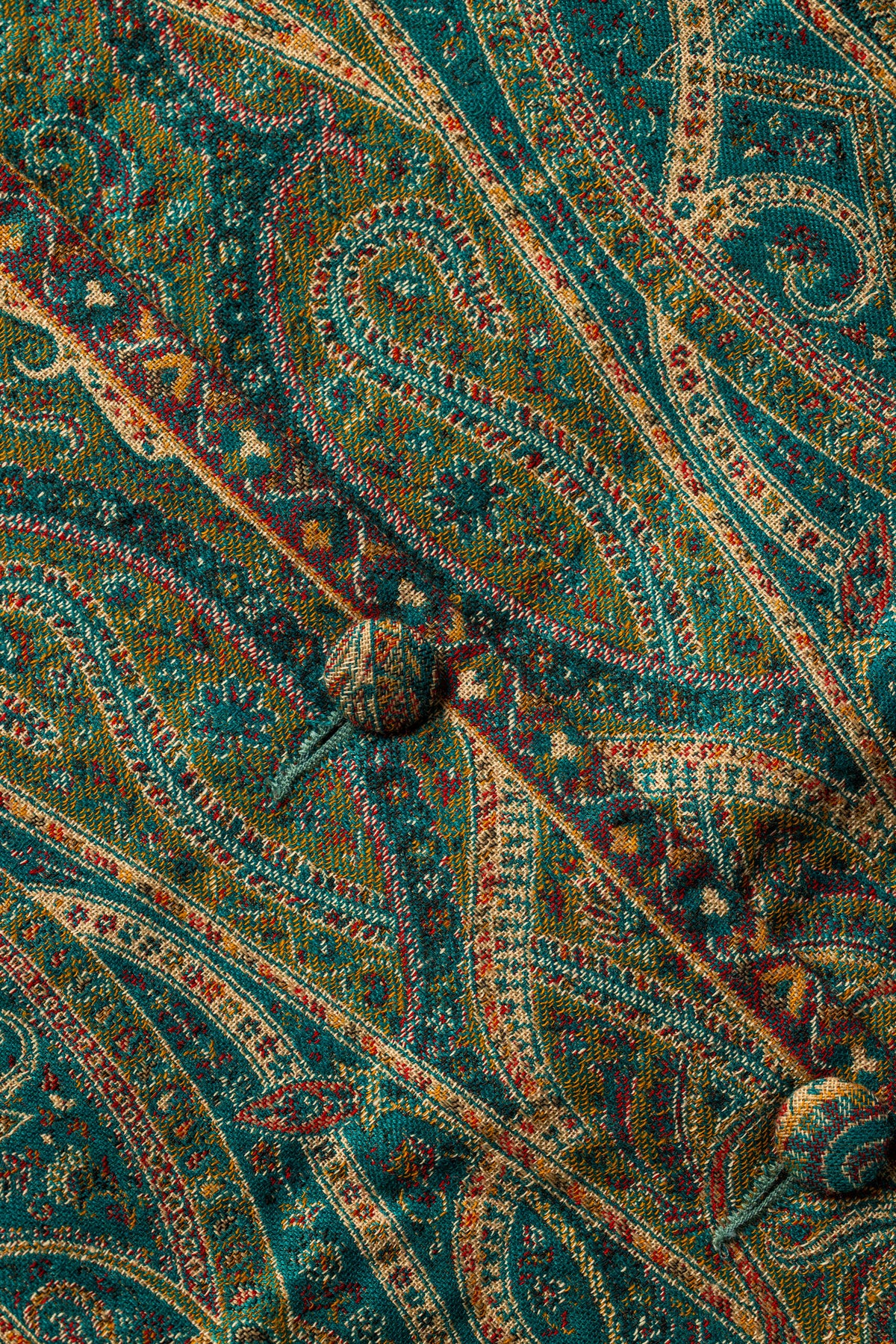 Color: Blue - Meher Poncho close details