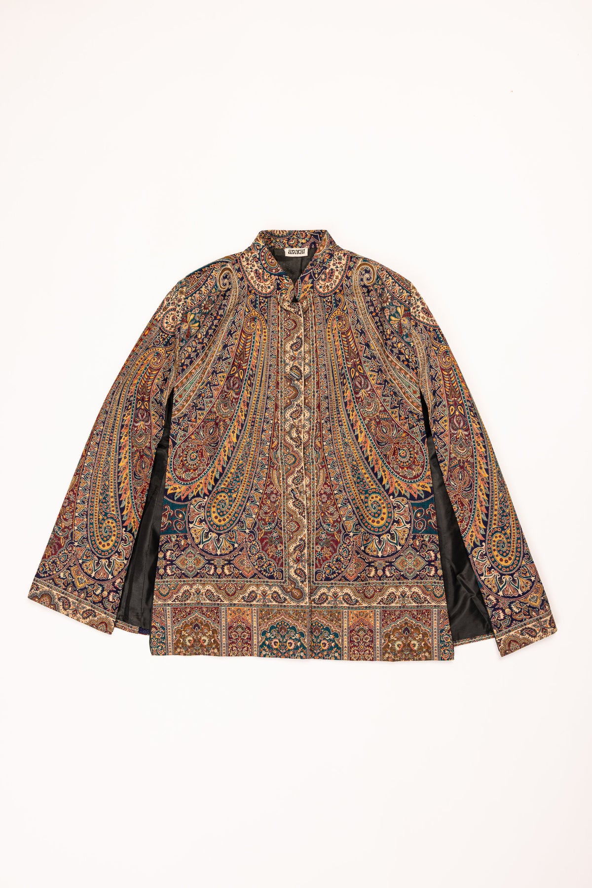 Color: Black - Aarohi Poncho front view