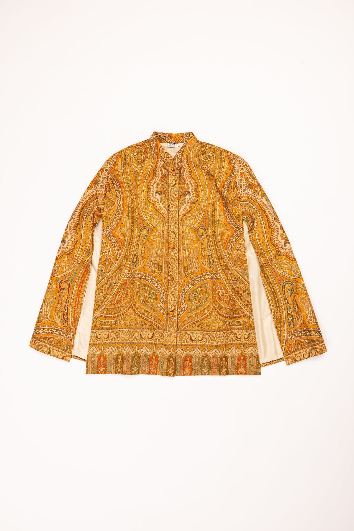 Color: Yellow - Bahaar Ponchi front view
